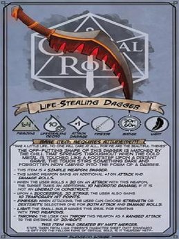 Second Life Marketplace - D & D-Card-Life Stealing Daggers